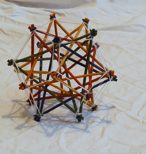 Compound of 5 Tetrahedra Rotating Model