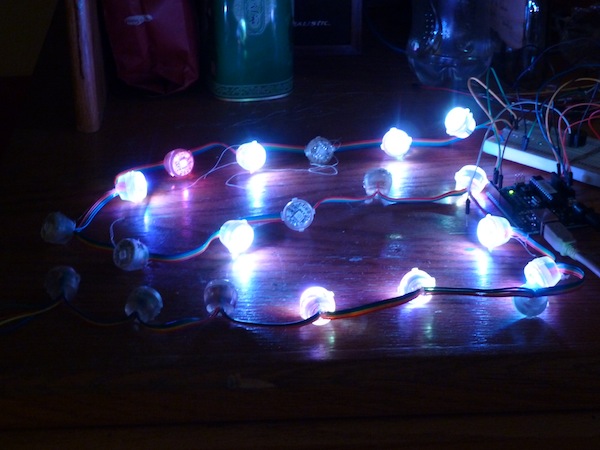Cool-lex LED lights connected to Arduino